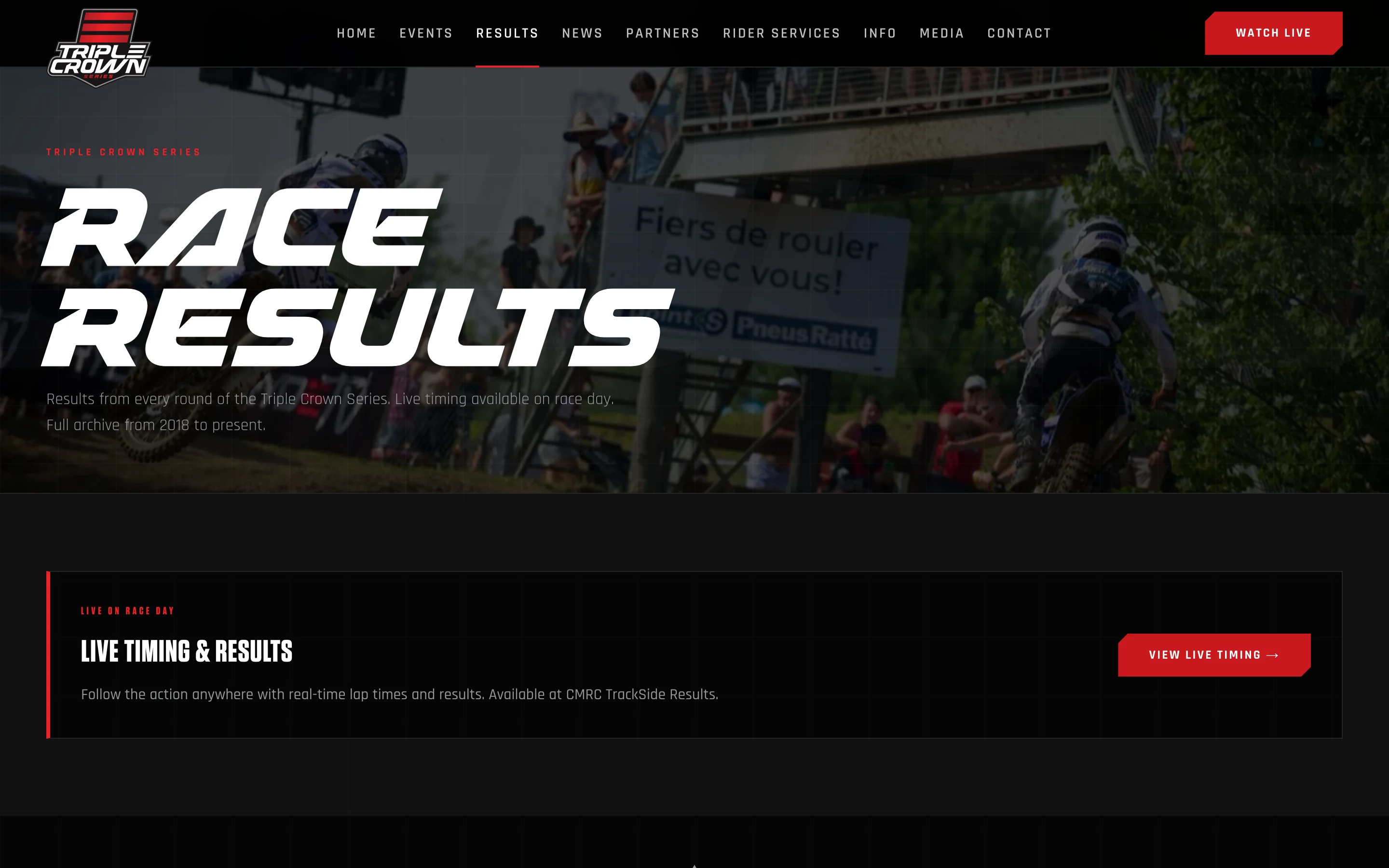 Championship standings matrix